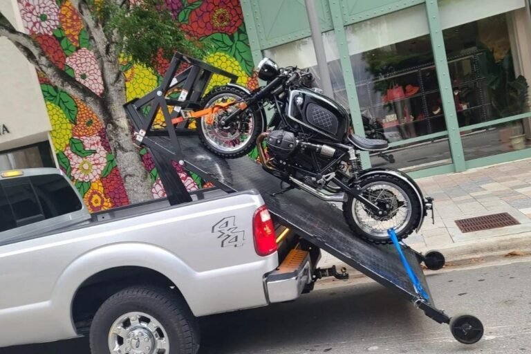 Motorcycle towing (2)